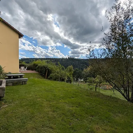 A La Montagne Avec Cheminee, Wifi Et Joli Terrain - Fr-1-589-179 아파트